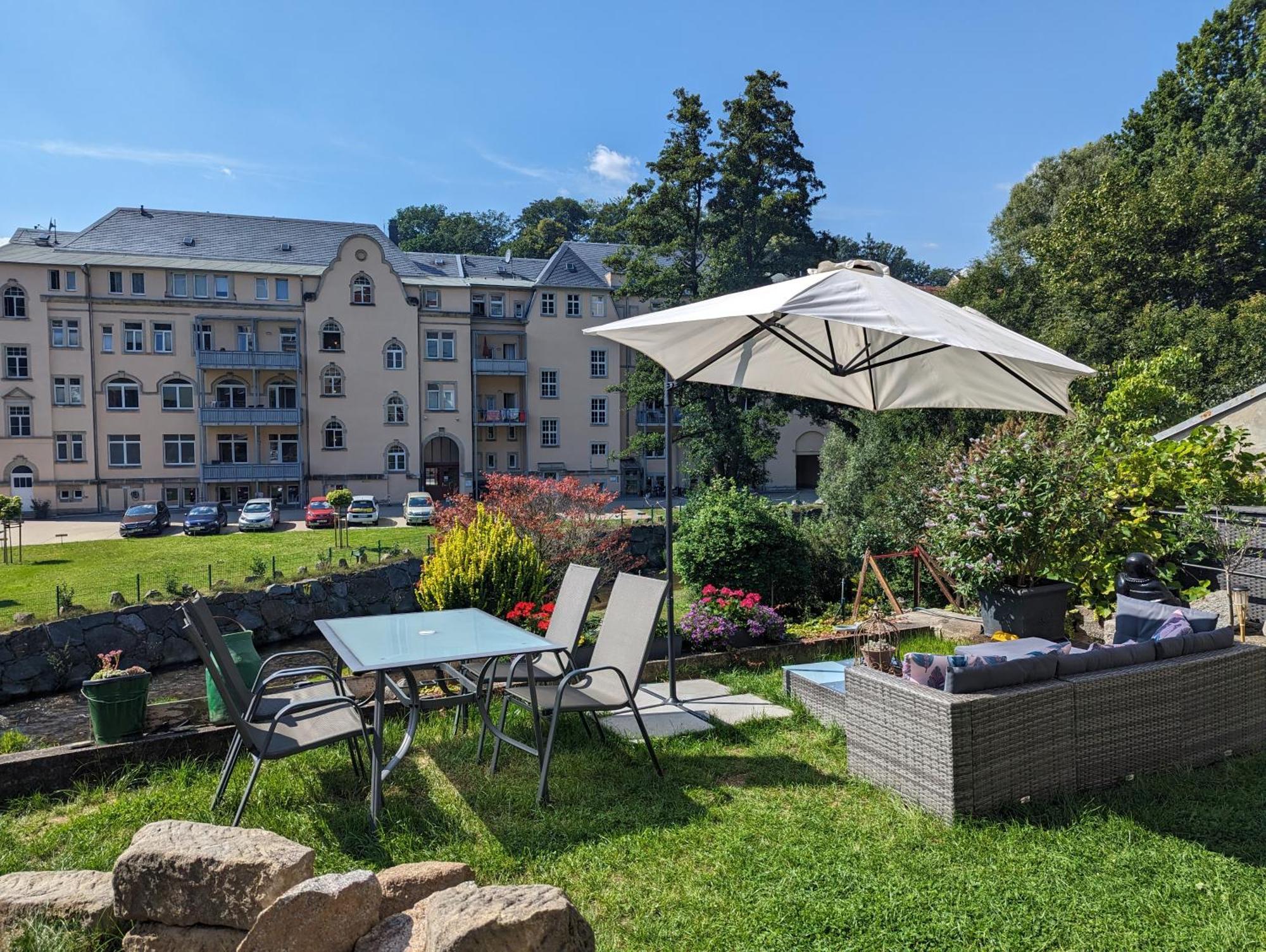 F2 - Urlaubsmagie Sauna, Whirlpool, Pool & Garten Sebnitz Kültér fotó