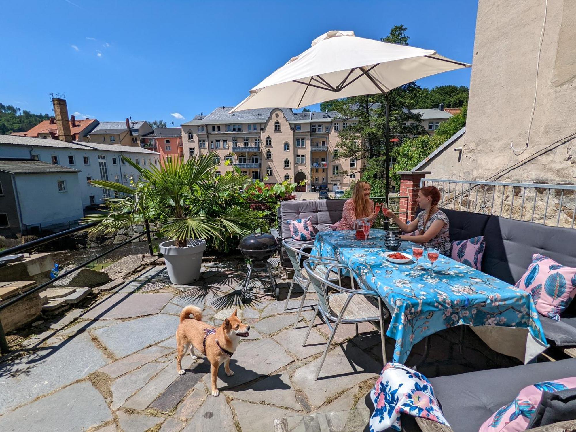 F2 - Urlaubsmagie Sauna, Whirlpool, Pool & Garten Sebnitz Kültér fotó